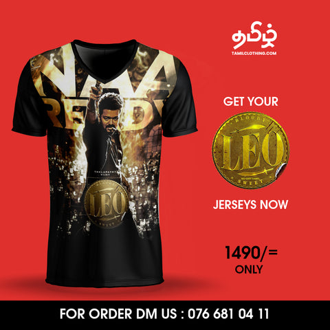 Naa Ready Vijay Face Leo  Vijay - Sports Jersey