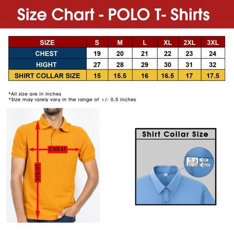 Vijay  - Navy Blue Polo T-shirt