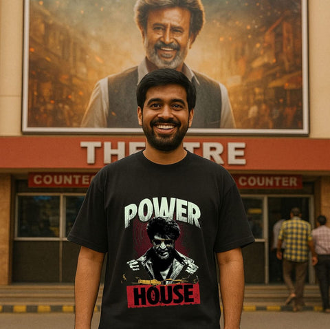 Power House Rajini Coolie  Oversize Tee