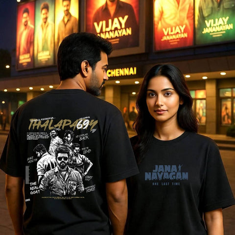 Thalapathy 69  The real Goat - Tamil Oversize Tee