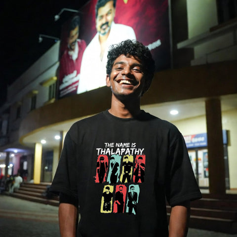 The Name is Thalapthy -  Jananayagan Vijay  Oversize Tee
