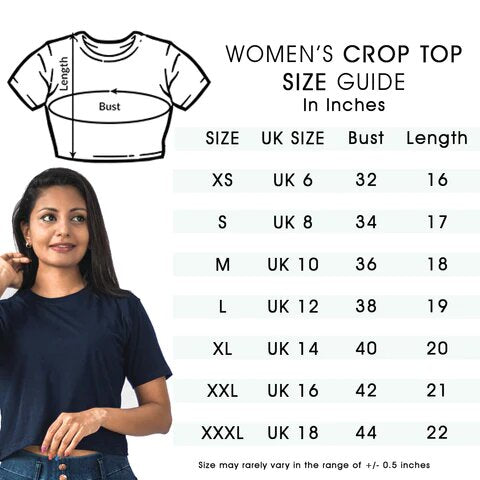 Yuvanism - Black Crop Top  T-Shirt - TAMILCLOTHING.COM